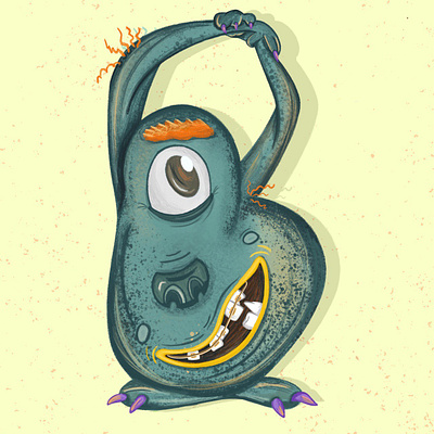 36 days of type B 36daysoftype 36daysoftype b alphabetillustration bookillustration characterdesign digital art digitalillustration kidsillustration monsterillustration