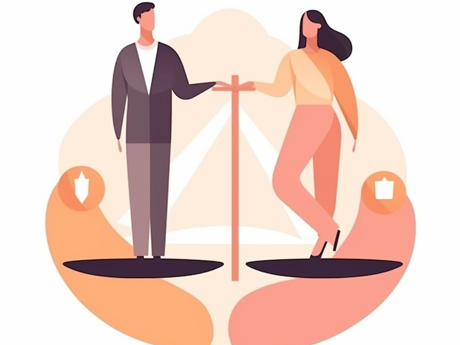 Gender equality equal treatment male and female by vishakaa on Dribbble