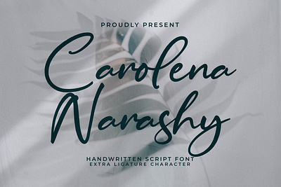 Carolena Narashy - Handwritten Script Font graphic