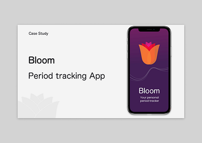 Case Study - Period Tracking App 2d app case study design figma graphic design logo sketch ui