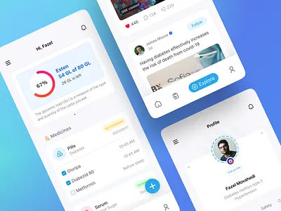 Medical Mobile App app app design covid 19 doctor health healthcare hospital medical medical app medicine mobile app ui