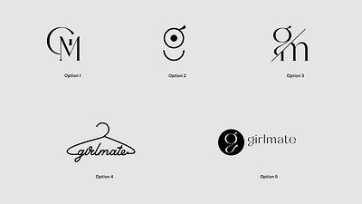 Girl Mate branding graphic design logo logo fashion logo girl logo thời trang serif font