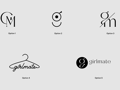 Girl Mate branding graphic design logo logo fashion logo girl logo thời trang serif font