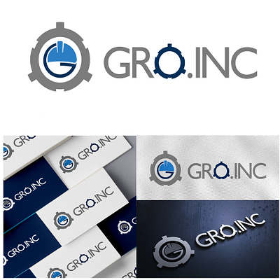 GRO logo design branding design graphic design logo logo des vector