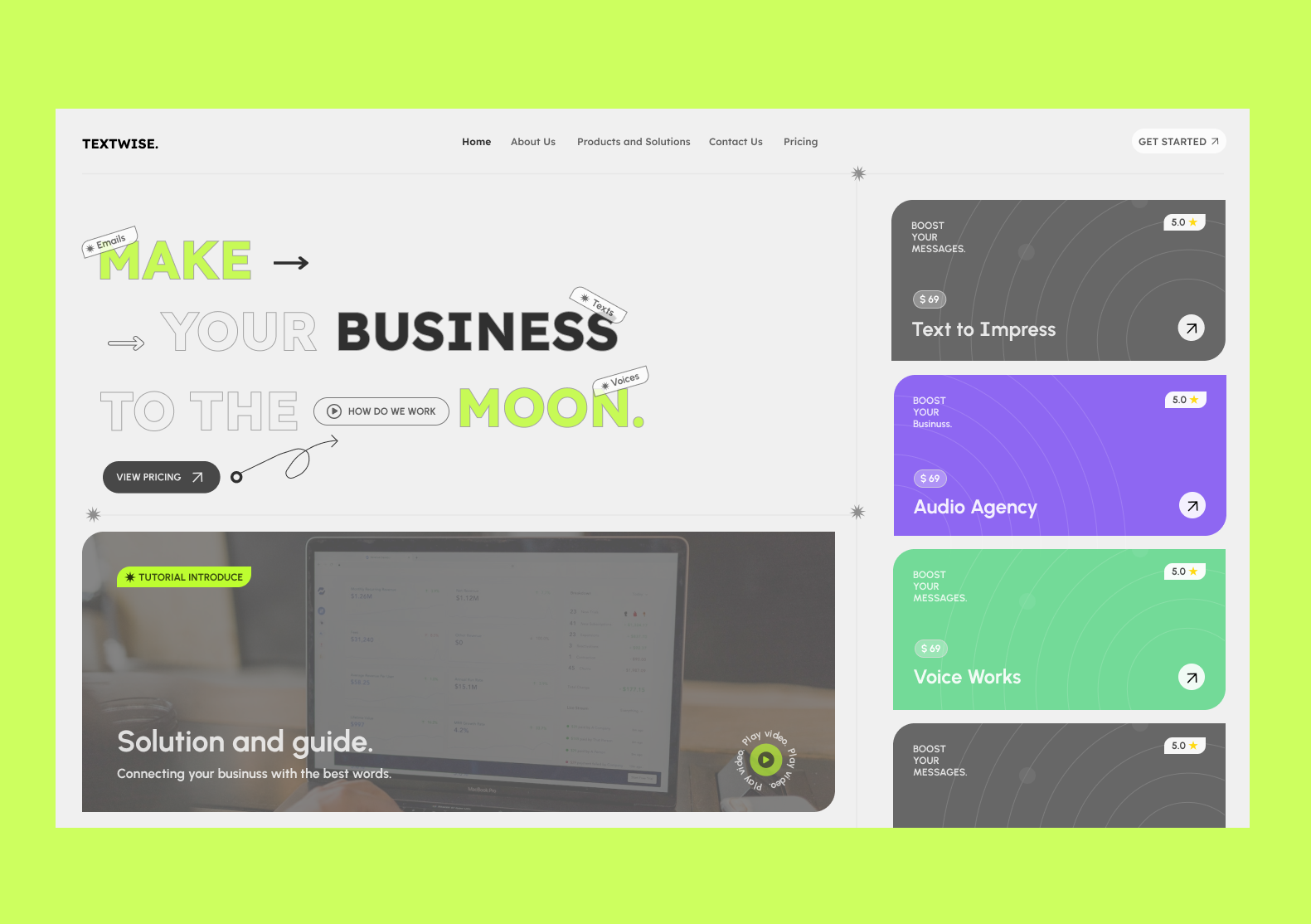 Animated landing page by Kavita Pareek on Dribbble