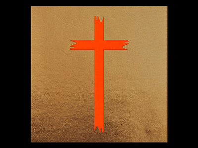 CROS(s)ES ‘____ Frankincense and Myrrh’ (09) au cross crucifix design gold graphic minimal red