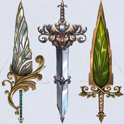 Swords art design illustration magic sword sworddesign weapon