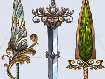 Swords art design illustration magic sword sworddesign weapon