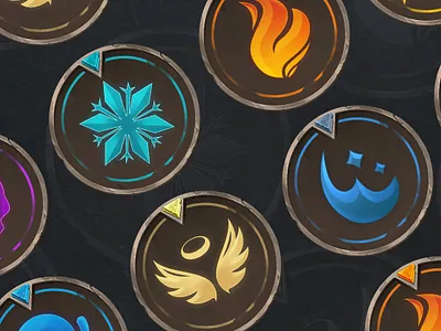 Skill icons art design gameui icons skills ui