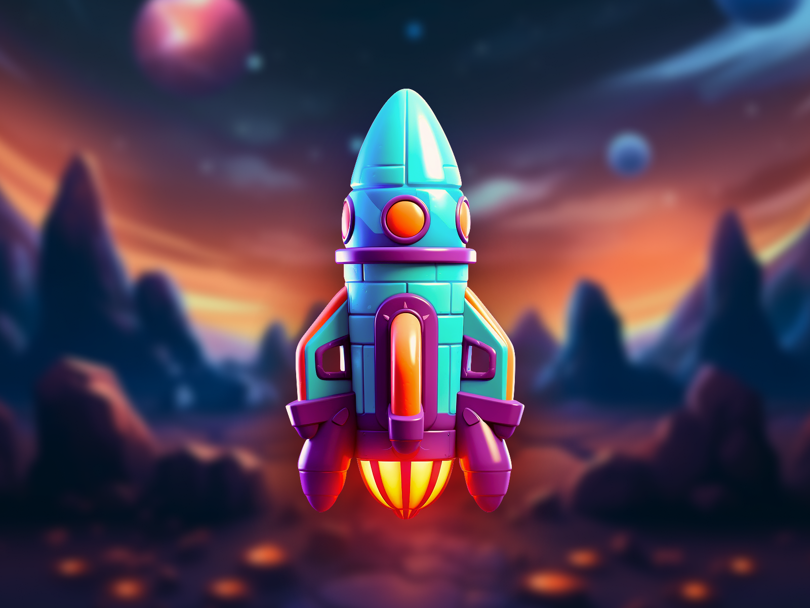 3D Illustration - Rocket by Romanov for Bang Bang Studio on Dribbble