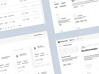 Protocol Labs • Wireframes back end design front end product quality assurance ui ux web app web3