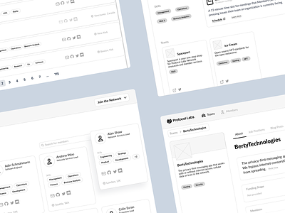 Protocol Labs • Wireframes back end design front end product quality assurance ui ux web app web3