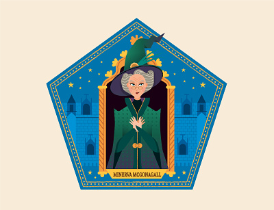 Minerva McGonagall /Harry Potter Project cadiz character cine colorful design fanart harry potter hogwarts illustration ilustracion película personaje saga vector