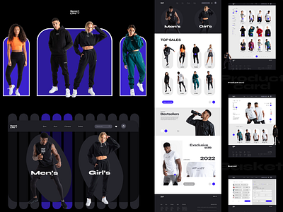 Интернет-магазин спортивной одежды design graphic design illustration logo ui ux