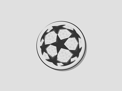 Champions League Badge champions league football graphic design illustration uefa vector vector art vector illustration