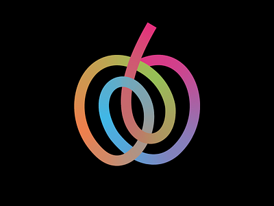 apple fun wip apple brand branding design fruit logo minimal
