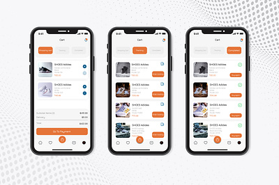 Cart - Shoes Mobile App UI 3d adobe xd animation app branding design figma graphic design illustration logo motion graphics ui ux