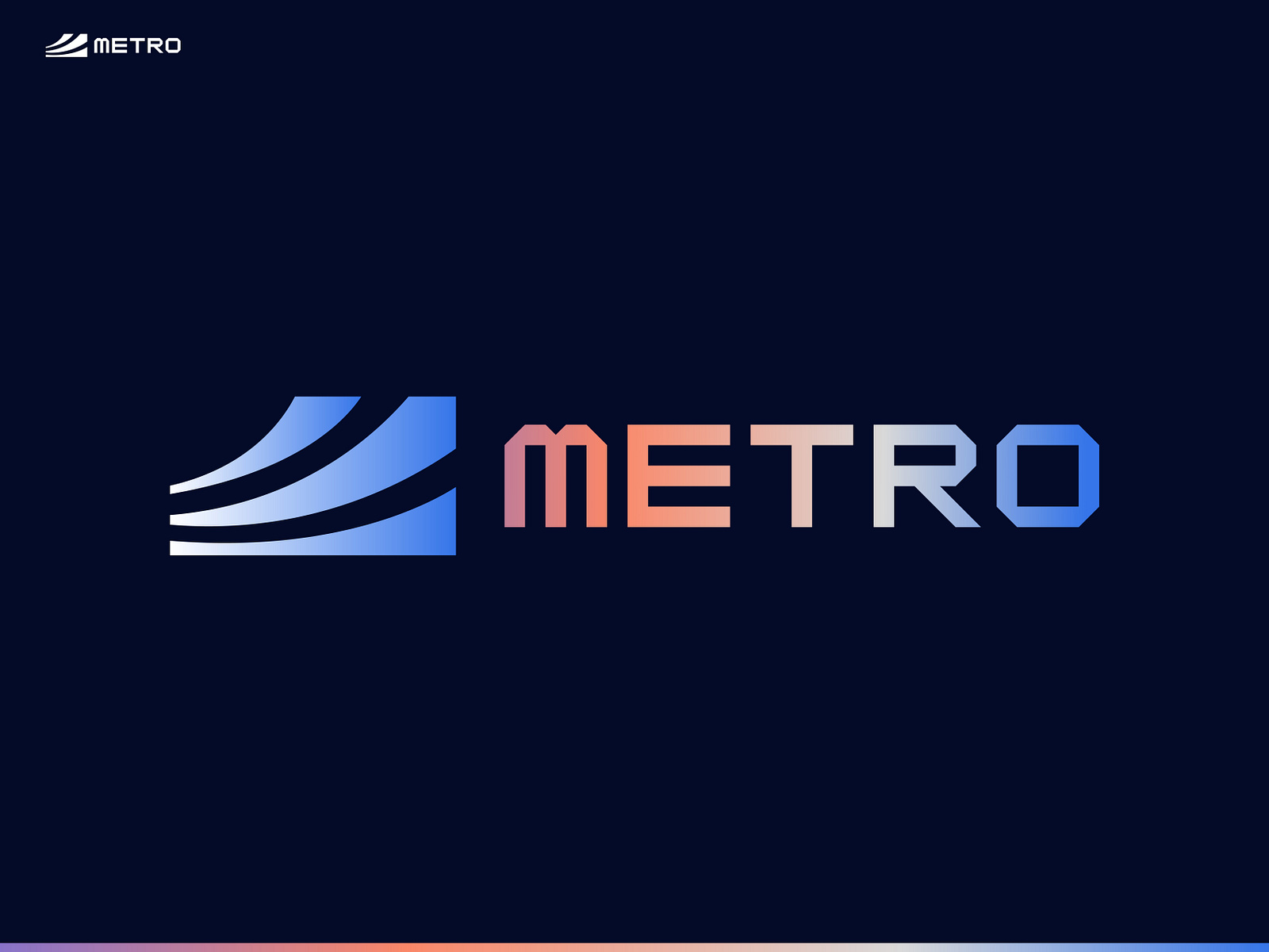 Metro brand identity | logo design by ZMZ Designz ™️ on Dribbble