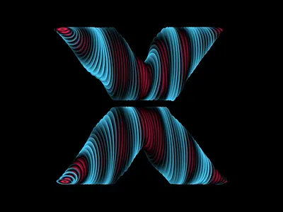 36 Days of Type - X 36 days of type 36daysoftype animation design font generative gradient graphic design kinetic kinetic type letter motion motion design type typography x