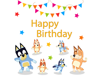 Happy Birthday Bluey GIF - Happy Birthday Bluey Bingo - Discover