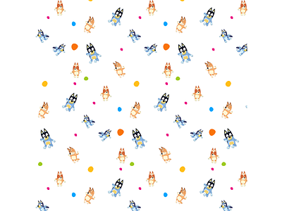 Bluey pattern adobe illustrator bluey children cute design graphic design illustration kids logo pattern