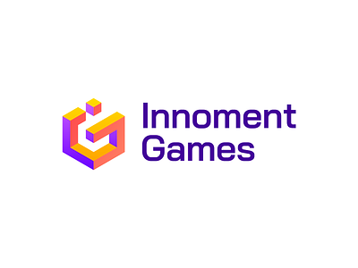 Innoment Games – Logo Design 3d branding brigth colorful design fun game gaming graphic design icon ig innovative letter g logo logomark logotype mark movement sign vector