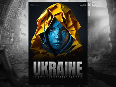Poster | Ukraine is still independent and free close the sky design figma graphic design help ukraine independent kyiv no war in ukraine origami poster stand with ukraine ui ukraine ukrainian war web design