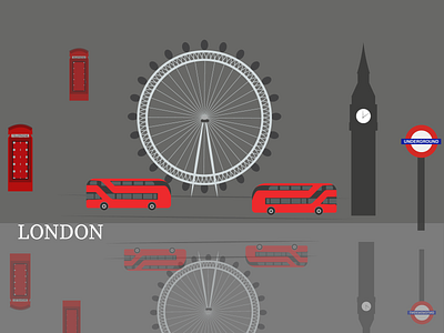 London adobe illustrator big ben city cute design graphic design illustration logo london london eyes