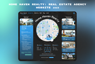 Home Haven Realty: Real estate agency website app branding design graphic design illustration ui ux web website