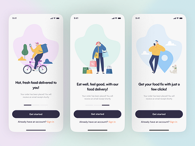 Food Delivery App app branding design graphic design ui ux