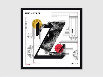 36 Days of Type | Z (2023) 36days z 36daysoftype 36daysoftype10 abstract design experimental experiments graphicdesign illustration type typography