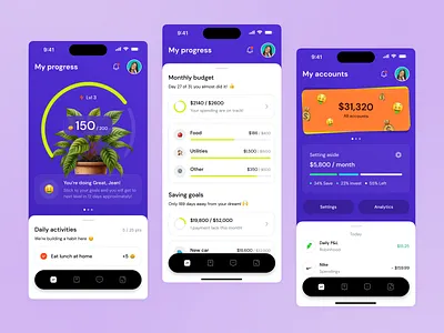 Financial Wellness Mobile App account ai bank concept finance fintech investments management money spendings