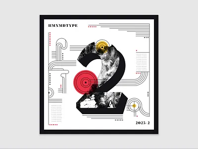 36 Days of Type | 2 (2023) 2 36days 2 36daysoftype 36daysoftype10 abstract design experimental experiments geometric geometry graphicdesign illustration number numbers type typography