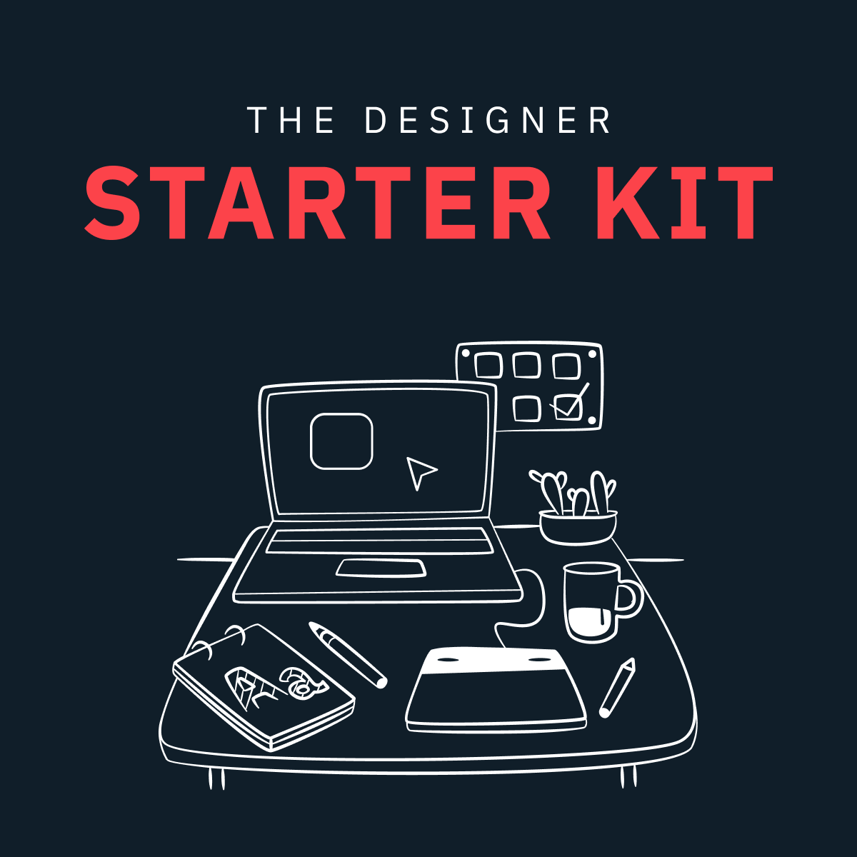 The Designer Starter Kit branding design figma graphic design illustration logo typography ui ux