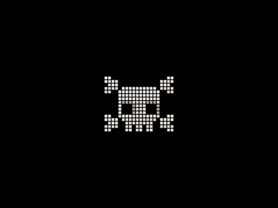 Pixelated Skull ― Logo Design Concept
