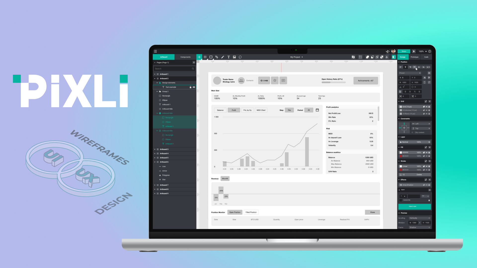 Software for the Design and Edit Websites UI b2b branding graphic design logo ui