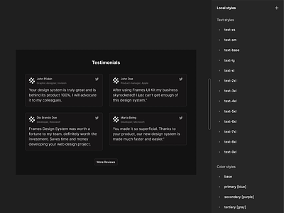 Responsive Testimonials Figma Web Blocks auto layout design elements design system figma interface mobile design responsive design testimonials ui ui kit uidesign ux web web blocks