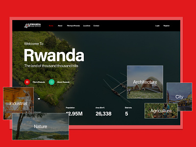 Rwanda Film Office Website inspiration rwanda ui ux webdesign website