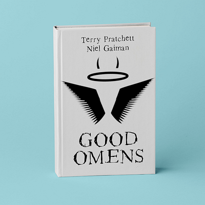 Good Omens Cover Mockup artwork book design cover art design designer digital art graphic design illustrator indesign