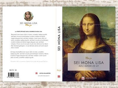 Sei Mona Lisa - Book Cover book graphic design