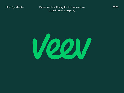 Veev Brand Motion Library brand animation digitaldesign klad motion design motion graphics motion library