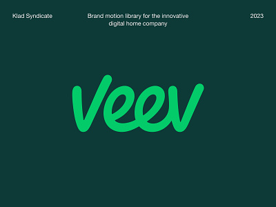 Veev Brand Motion Library brand animation digitaldesign klad motion design motion graphics motion library