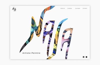 Naja - Artist Website branding design ui ux