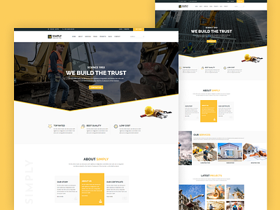 Simply - Building Company Website Template based on Bootstrap bootstrap html5 modern renovation responsive