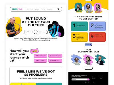 Sound Yolo Website Design branding music lovers ui