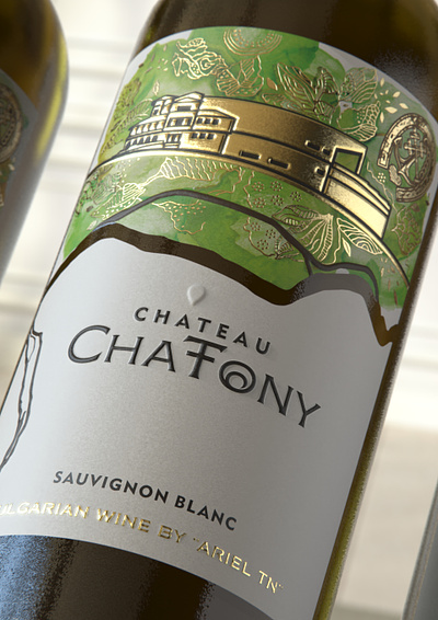 Chatony - the whites 3d label print wine