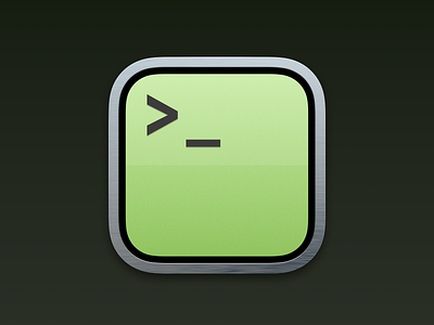 Retro iTunes Terminal Icon graphic design icon vector