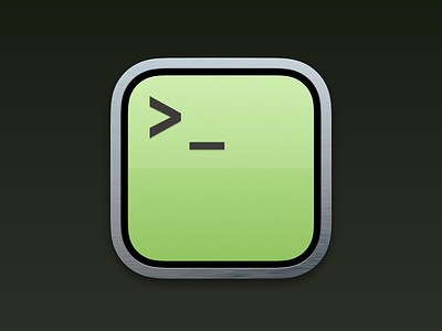 Retro iTunes Terminal Icon graphic design icon vector