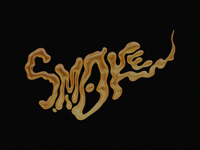 Smoke 3d chrome chrometype design graphic design illustration liquid logo smoke typography