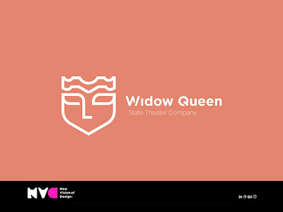Widow Queen Branding, Visual identity branding logo